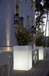 Macetero cubo luminoso de exterior 40 cm